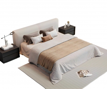 Modern Double Bed-ID:902172096