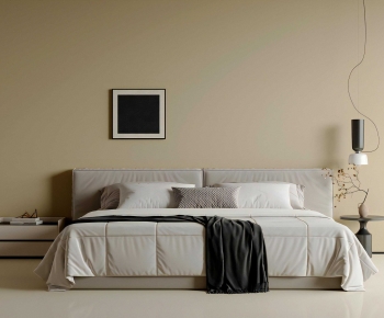 Modern Double Bed-ID:787156115