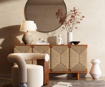 Wabi-sabi Style Entrance Cabinet-ID:855246077