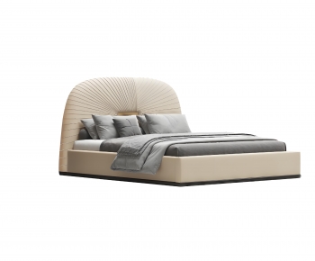 Modern Double Bed-ID:344309851