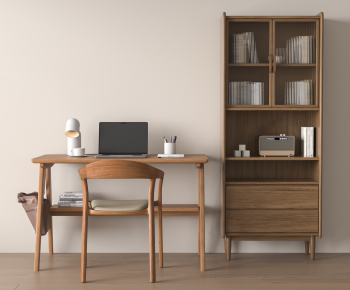 Nordic Style Computer Desk And Chair-ID:227521902
