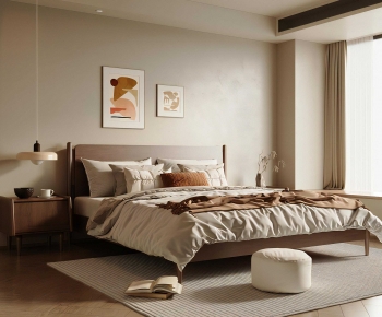 Modern Double Bed-ID:644860358