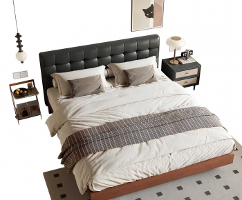 Modern Double Bed-ID:256437066