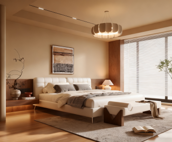 Wabi-sabi Style Bedroom-ID:145831119