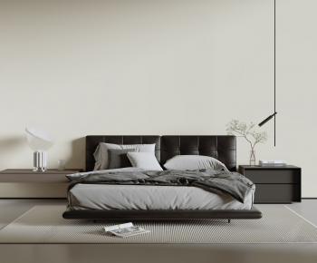 Modern Double Bed-ID:492882018