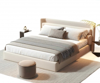 Modern Double Bed-ID:421717884
