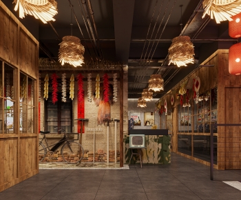 Modern Barbecue Restaurant-ID:356559836