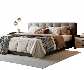 Modern Double Bed-ID:824134118