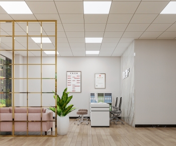 Modern Office Reception Desk-ID:717322116