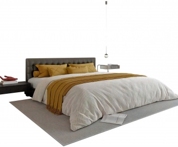 Modern Double Bed-ID:167177926