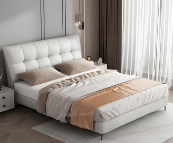 Modern Double Bed-ID:278955941