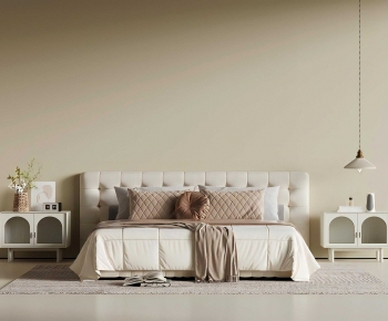 Modern Double Bed-ID:811975002