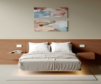 Modern Double Bed-ID:335947049