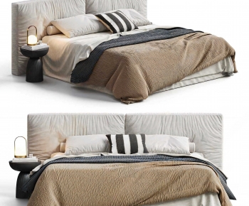 Modern Double Bed-ID:755837923