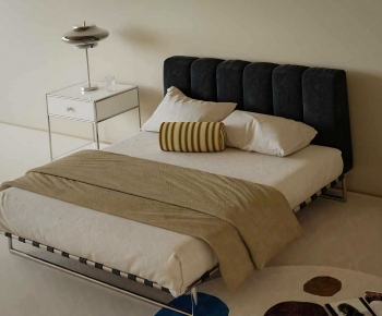 Modern Double Bed-ID:770566948
