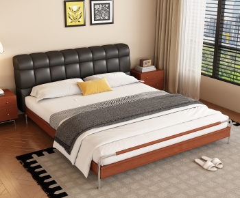 Modern Double Bed-ID:633096932