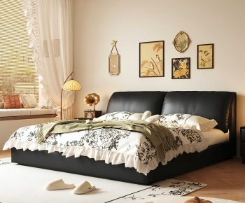Modern Double Bed-ID:751687056