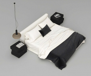 Modern Double Bed-ID:250171909