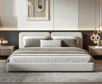 Modern Double Bed-ID:545218945