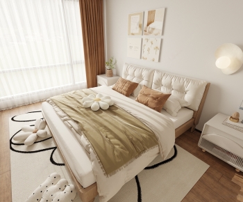 Modern Double Bed-ID:226630936