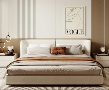 Modern Double Bed-ID:271403079