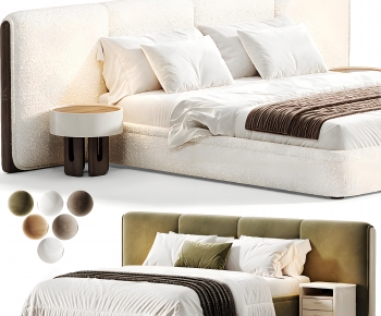 Modern Double Bed-ID:928558111