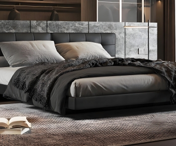 Modern Double Bed-ID:267333039