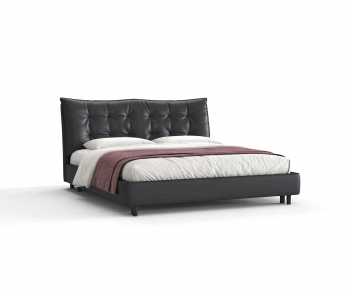 Modern Double Bed-ID:824496988