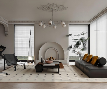 French Style A Living Room-ID:601859097