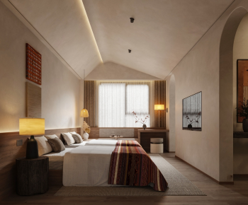 Wabi-sabi Style Guest Room-ID:346581949