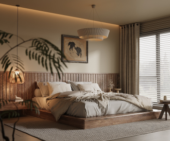 Wabi-sabi Style Bedroom-ID:510097987