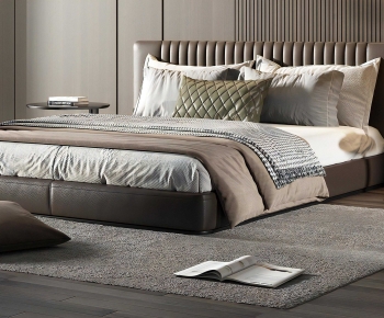 Modern Double Bed-ID:779201989