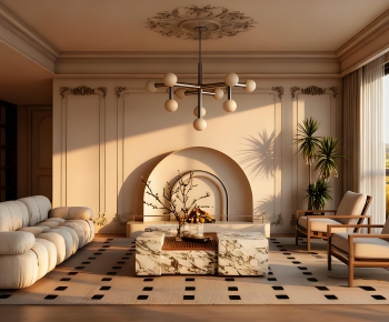 French Style A Living Room-ID:361071115