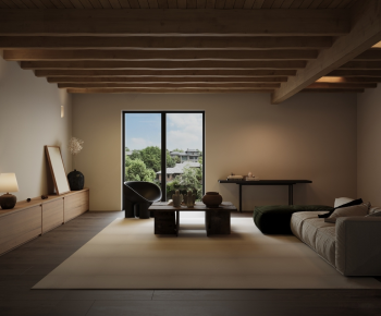 Wabi-sabi Style A Living Room-ID:212744956