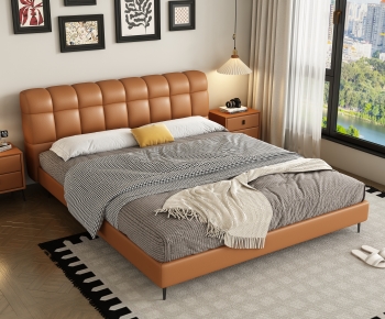 Modern Double Bed-ID:116152055