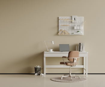 Modern Computer Desk And Chair-ID:974435091