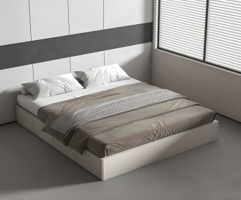 Modern Double Bed-ID:620069981