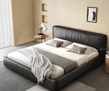 Modern Double Bed-ID:124058016