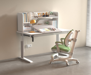 Modern Computer Desk And Chair-ID:156512984