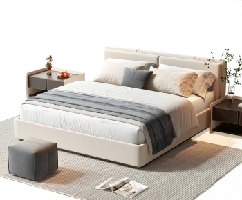 Modern Double Bed-ID:563636068