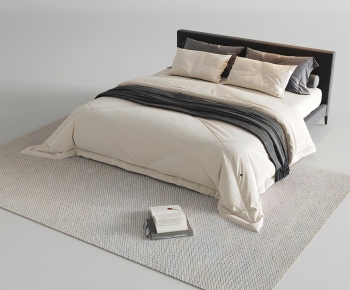 Modern Double Bed-ID:307700621