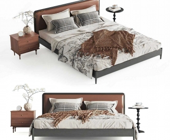 Modern Double Bed-ID:346057895