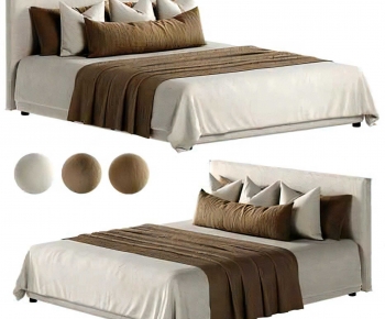 Modern Double Bed-ID:637456896