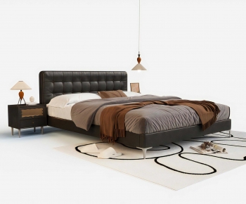 Modern Double Bed-ID:435269127