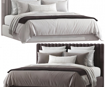 Modern Double Bed-ID:368825913