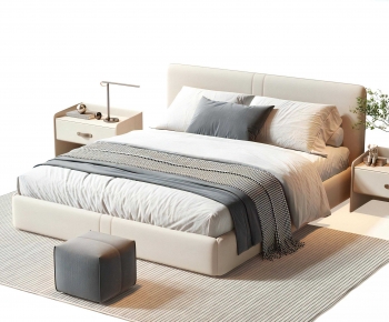 Modern Double Bed-ID:710237035