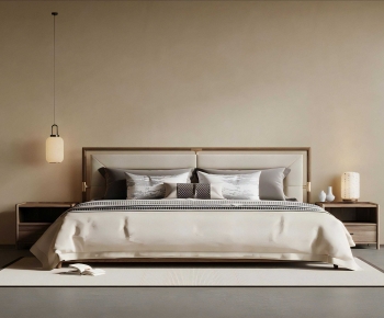 New Chinese Style Double Bed-ID:509325034