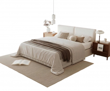 Modern Double Bed-ID:950644028