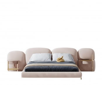 Modern Double Bed-ID:373471984
