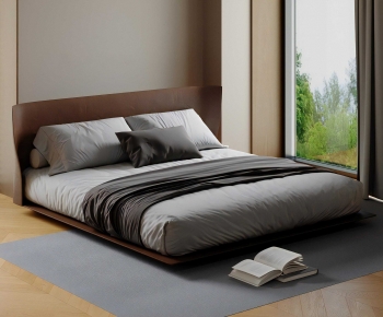 Modern Double Bed-ID:794420968